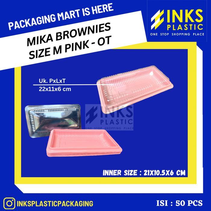 MIKA BOX BROWNIES SIZE M SEDANG WARNA WARNI - Merah Muda