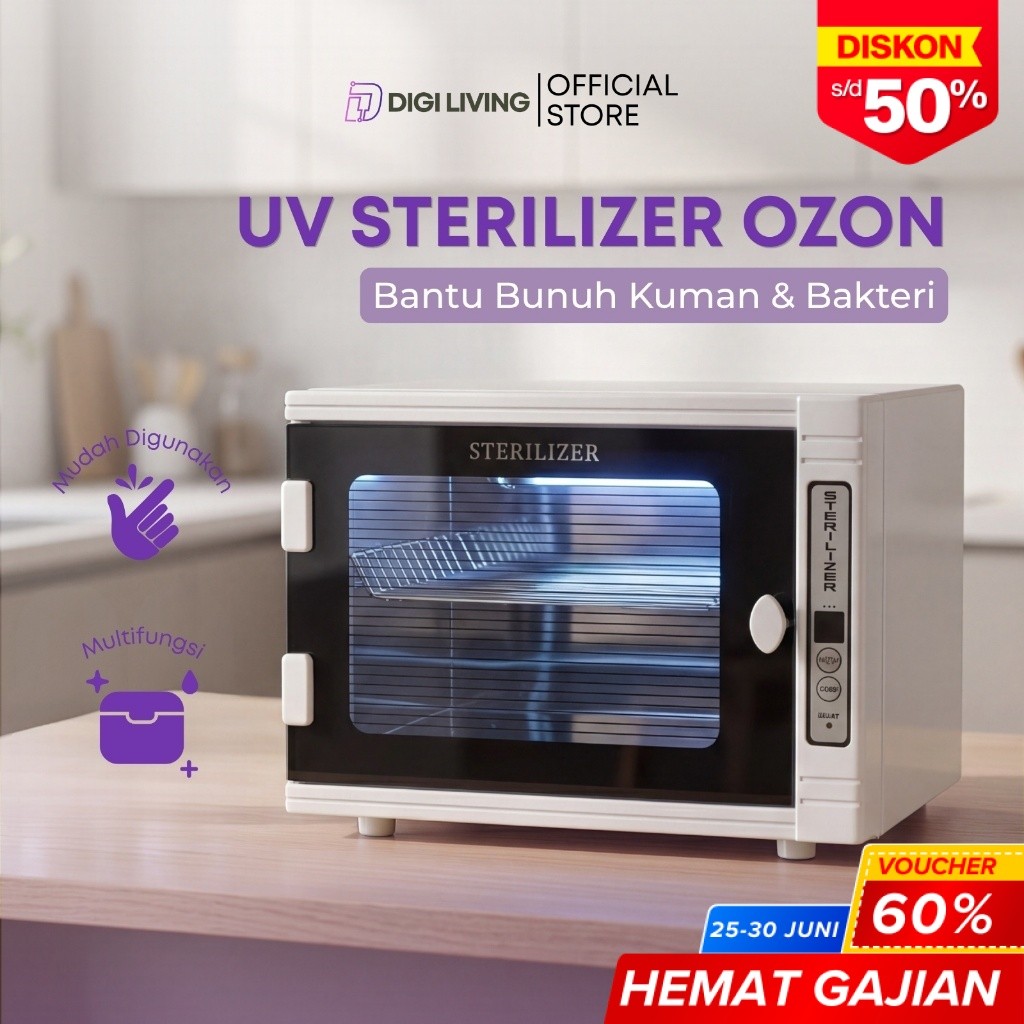 DIGILIVING - UV Sterilizer Box Ozon | Kotak UV Alat Sterilisasi Multifungsi