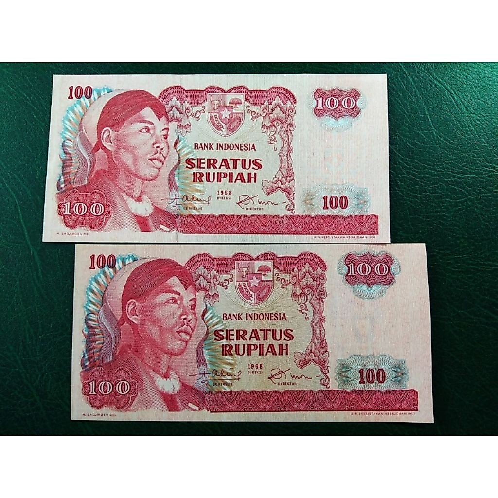 Uang Kuno 100 Rupiah Sudirman Tahun 1968