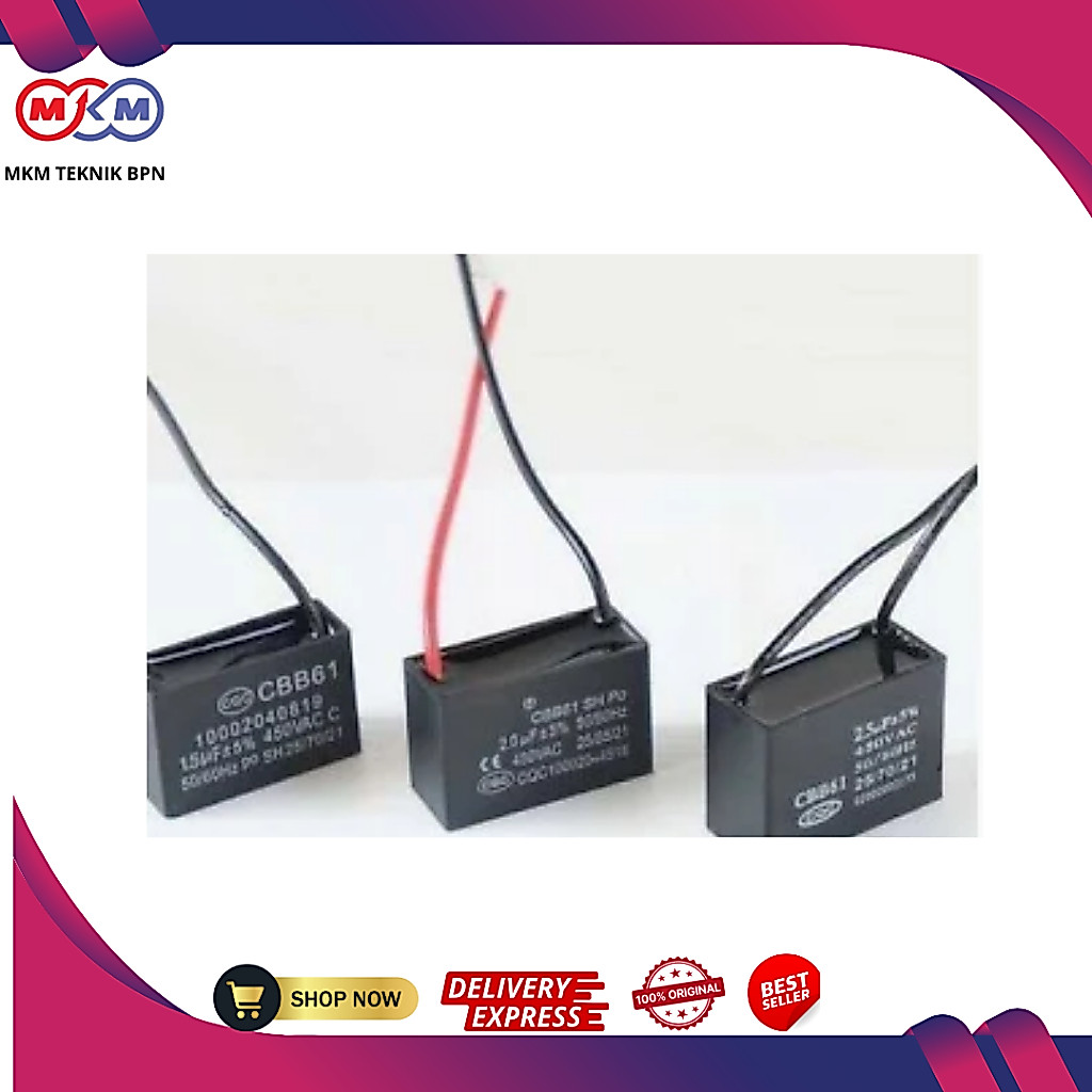 QNC Kapasitor Kipas Angin CBB61