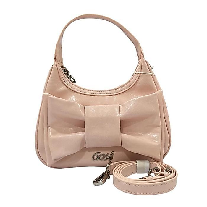Gosh Amaryllis 619 Tas Tangan Wanita Ukuran Kecil dengan Tali Panjang, Bahan Sintetis, Warna Pink Ha