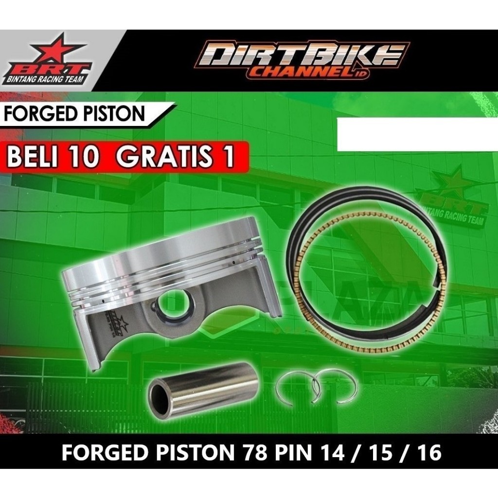 PISTON FORGED FORGING BRT 78 78mm PEN PIN 14 15 16