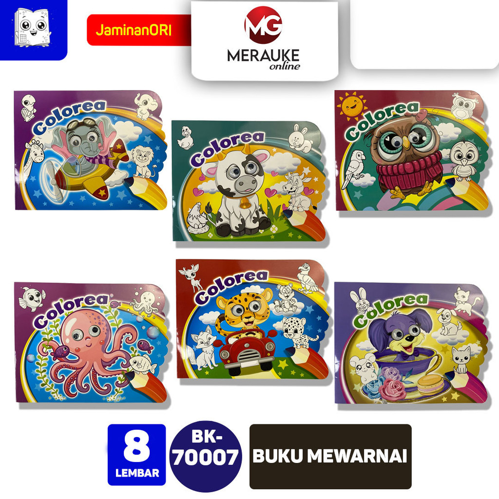 

HONEY BEKKI Coloring book,Buku mewarnai anak COLOREA BK 70007