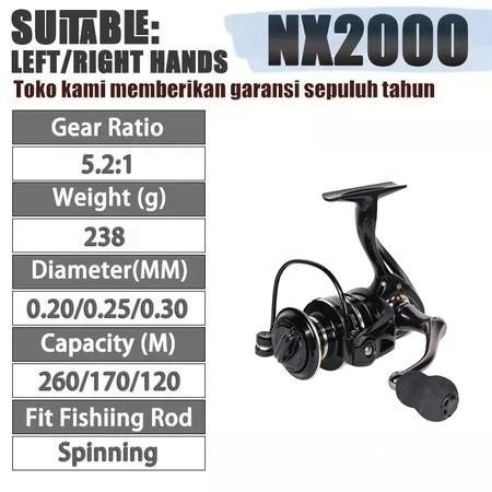 Caldari saltwater reel Spinning Reel fishing reel Mesin Pancing Rod mesin murah NX2000-7000 Spinning