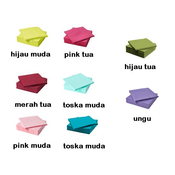 

F4NT4ST1SK Serbet kertas 40x40 cm 50 lembar