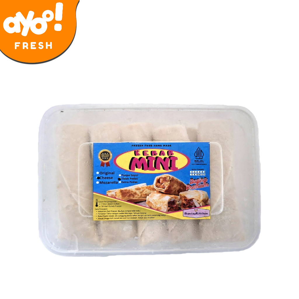 

Kebab Mini Keju 350gr (Isi 10 pcs) – Praktis, Lezat