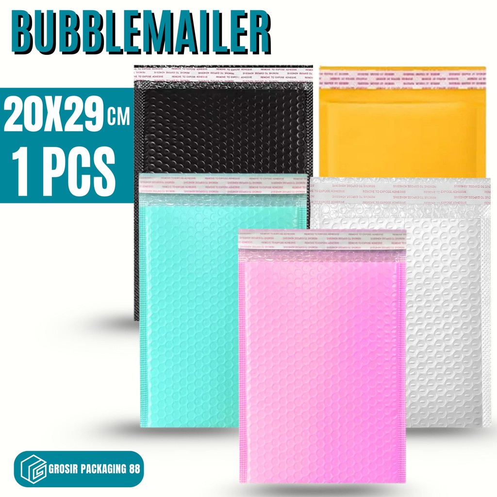 

Bubblemailer 20x29 cm Bubble Mailer Amplop Bubble Wrap Poly Mailer Padded Envelope Packaging