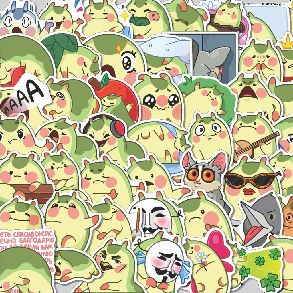 

Stiker Cutting Pack Stiker Animal Cute Green Frog Isi 100Pcs Series Aesthetic Lucu Keren Untuk Koper Bahan Vynil