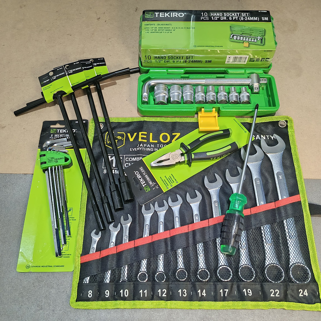 TERLARISTEKIRO Kunci Lengkap full set / Alat Bengkel Murah / Tools / Peralatan Bengkel