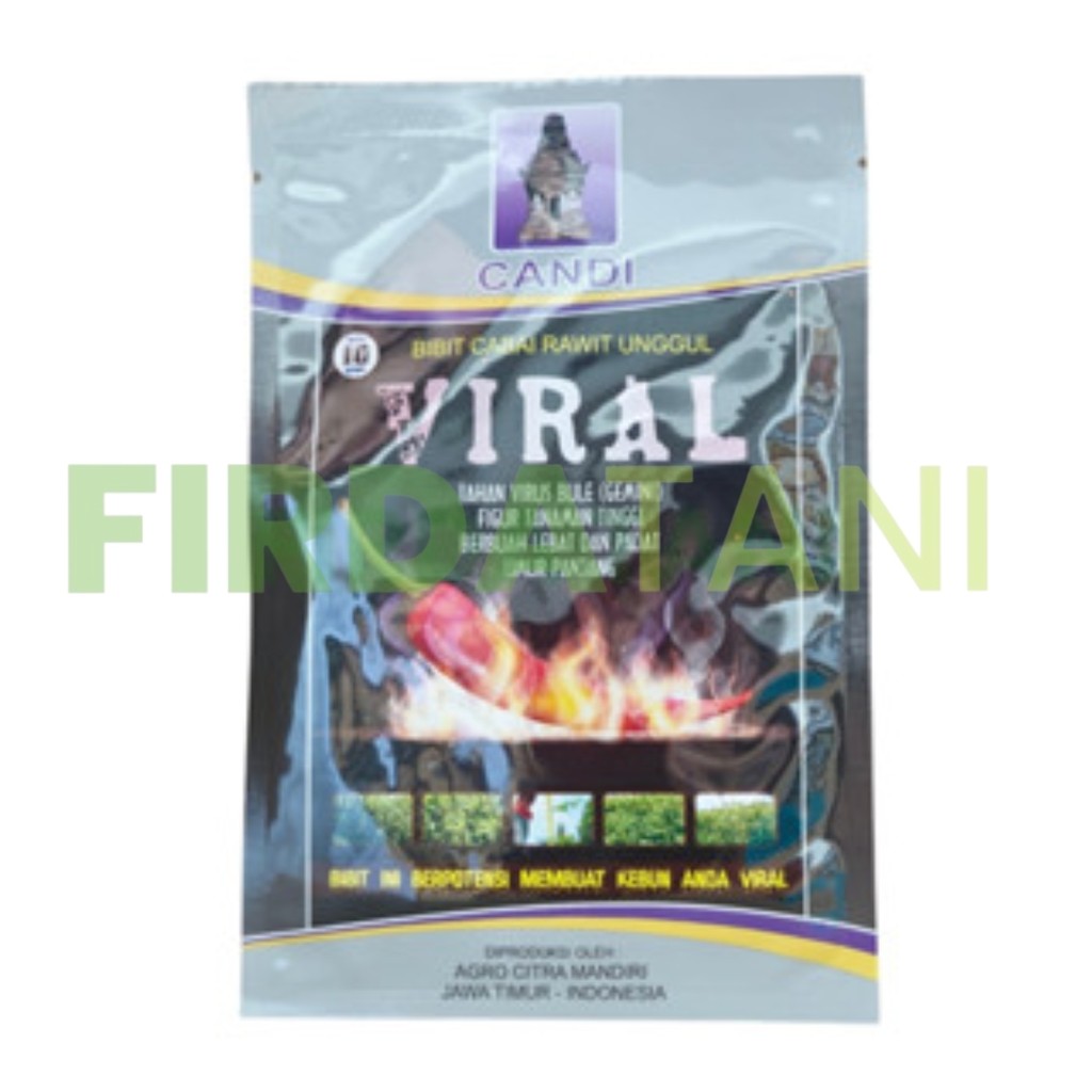 Cabe Rawit VIRAL Cabe Rawit Merah Viral Cap Candi Kemasan 10 Original Pabrik Toleran Virus