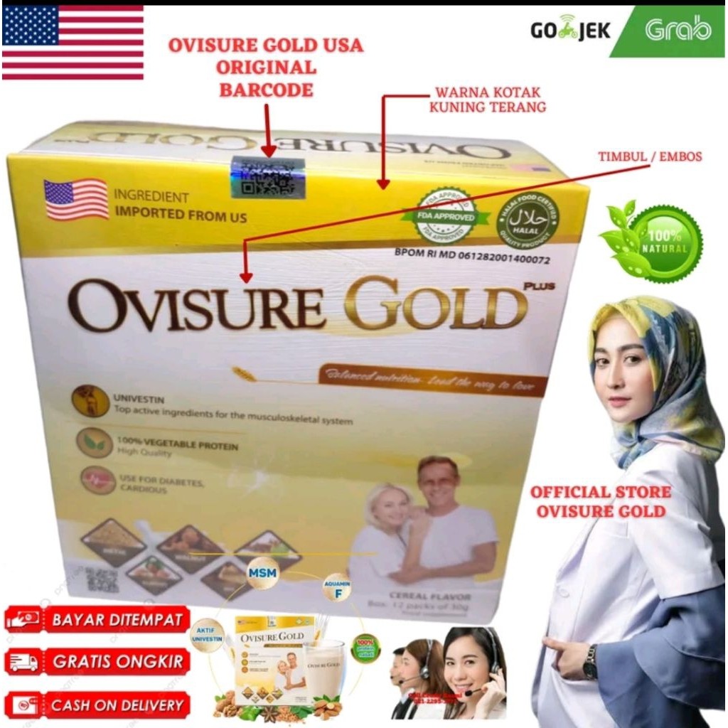 

Ovisure Gold Milk Official Store Asli - Minuman Susu Bubuk Herbal Mengobati Nyeri Sendi, Syaraf Kejepit, Pengapuran Tulang Sendi Ampuh 100% Original BPOM