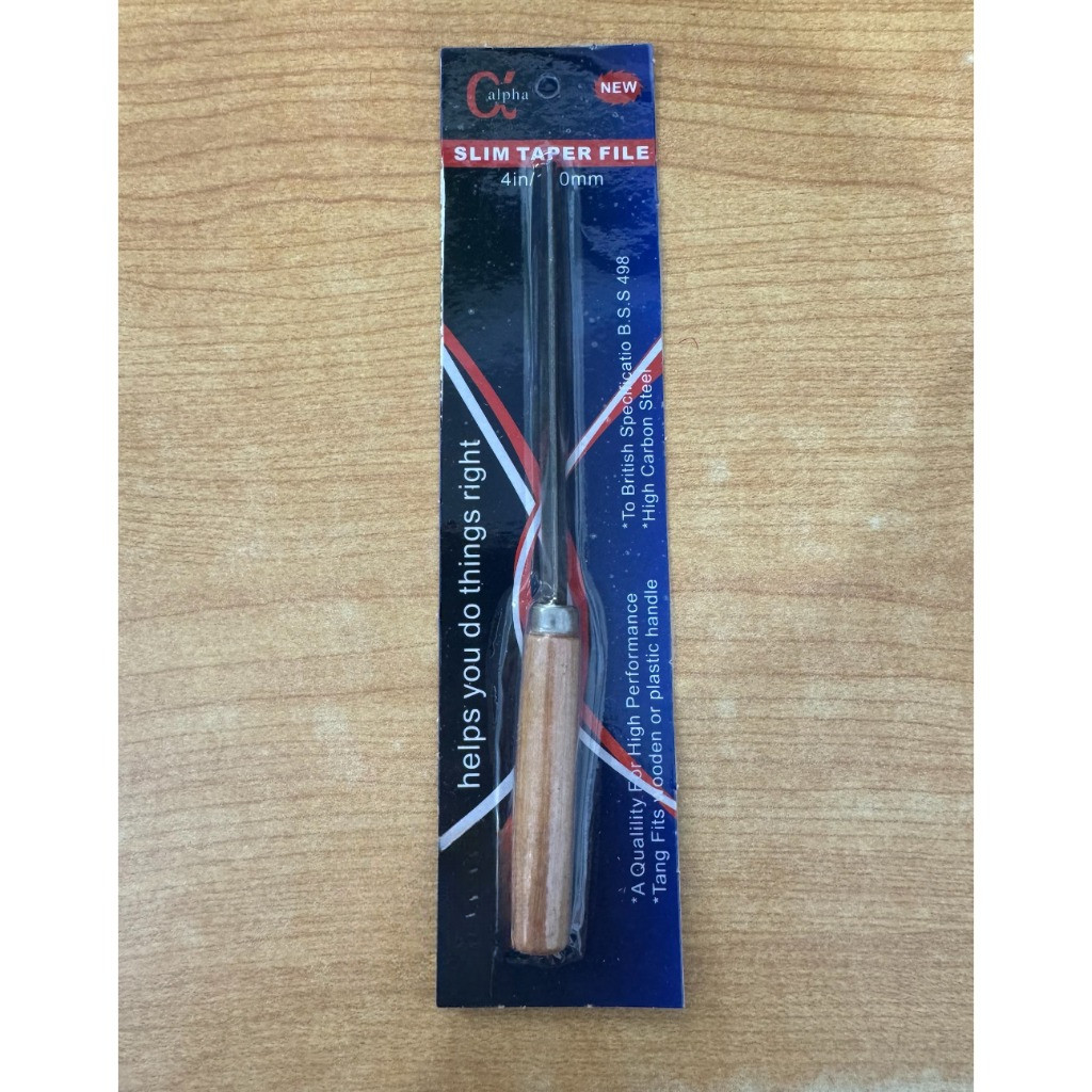 Kikir Segitiga Gagang Kayu VPR ALPHA / Kikir Gergaji / Kikir Gagang Kayu 4”