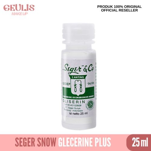 Seger & Co Gliserin 25ml – Pelembab Kulit & Bibir, Perawatan Kulit untuk Kulit Kering & Kaki Pecah, 