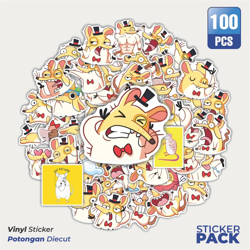 

Super Hemat! 100 PCS Stiker JUMPING JULIO Waterproof Aesthetic- Untuk Laptop, Motor, dan Helm - Paper Stationery Pack