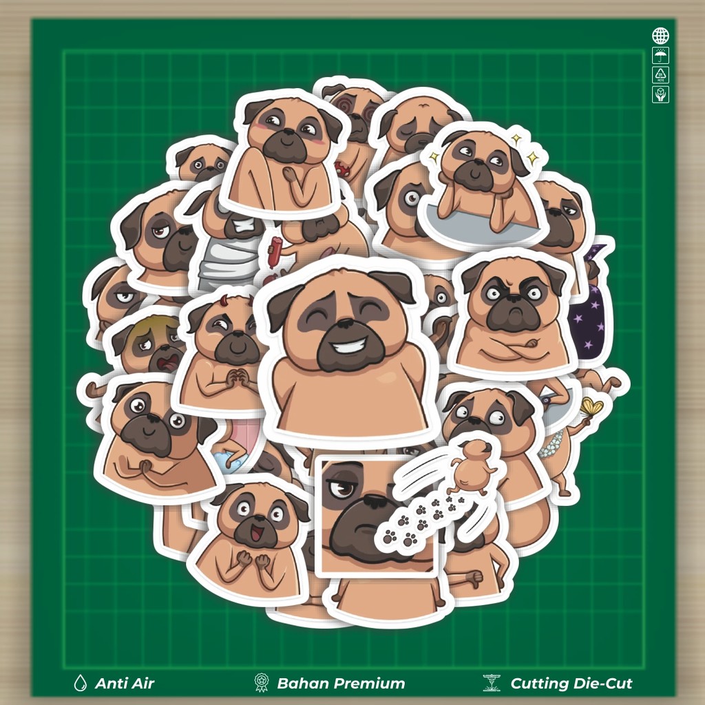 

HOT 50 PCS STIKER Stiker Kartun Boone The Dog Stiker Fashion Cars Decal Dingin Kartu Album Custom Vinyl Anti Air- Sticker Aesthetic Buku Journal Koper Casing HP Tablet Laptop Helm Motor Botol Minum