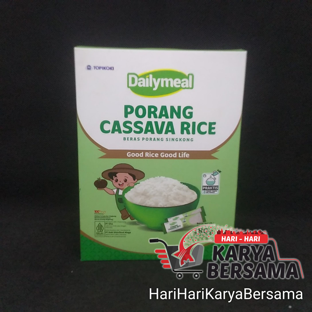 

BERAS PORANG SINGKONG DAILYMEAL DAILY MEAL PORANG CASSAVA RICE 280GR