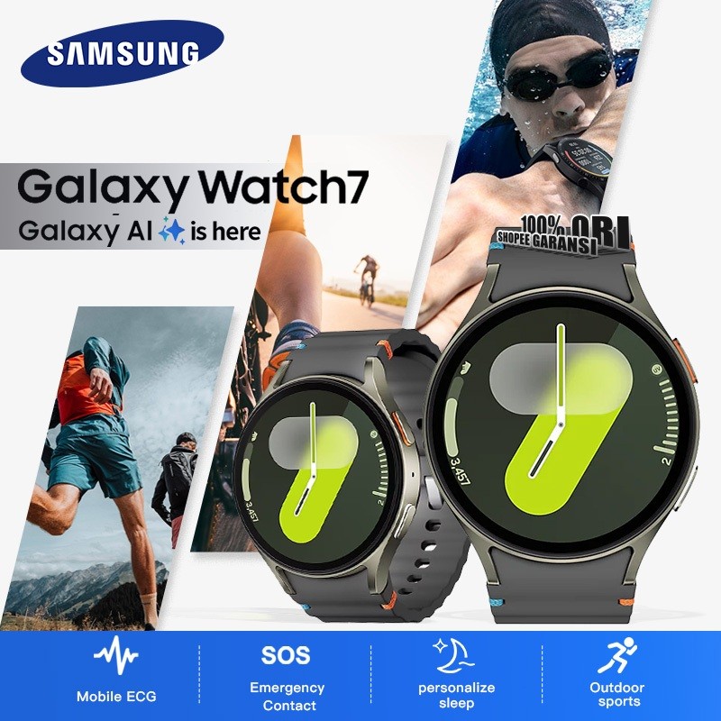 【Flash Sale】ORI Smartwatch Samsung Galaxy Watch 7 44mm Bluetooth Smartwatch Waterproof LED HD Screen