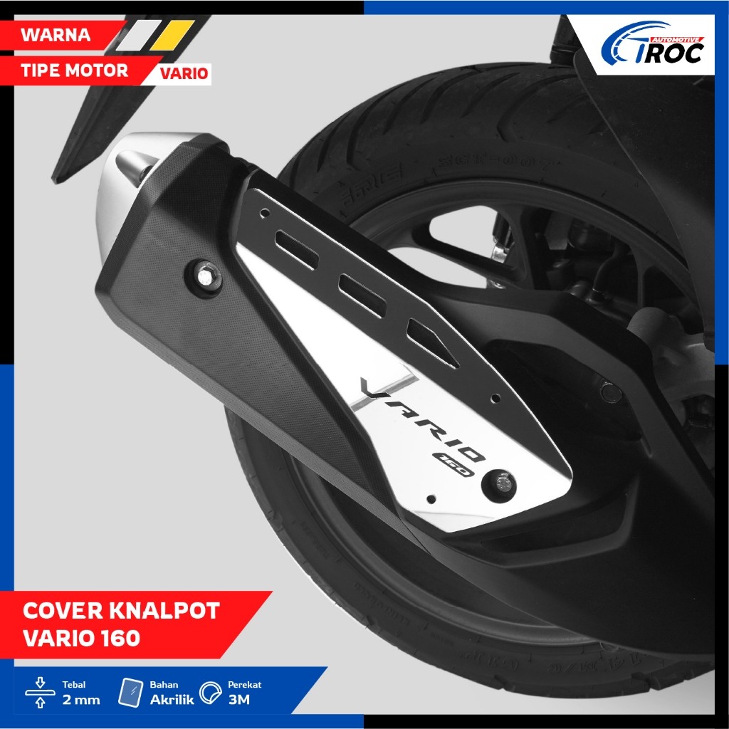 GARNISH KNALPOT VARIO 160 COVER GARNISH TUTUP KNALPOT VARIO 160