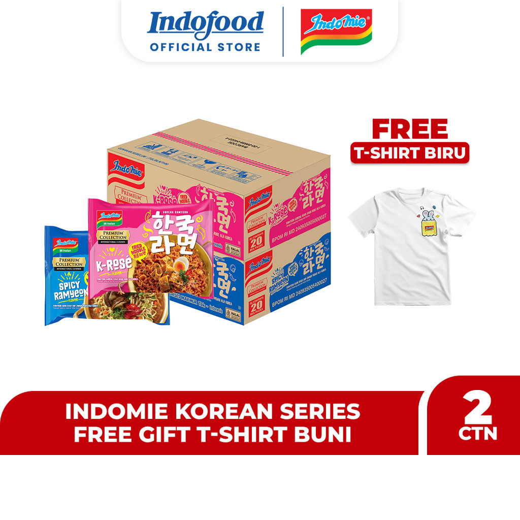 

2 Carton Indomie Korean Series Free Gift T-Shirt Buni (2)