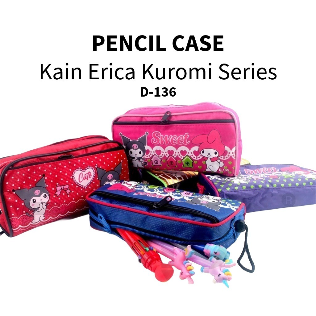 

❤️️Kotak Pensil Kulit Kuromi/ Tempat pensil Erica 2159/ D136❤️️