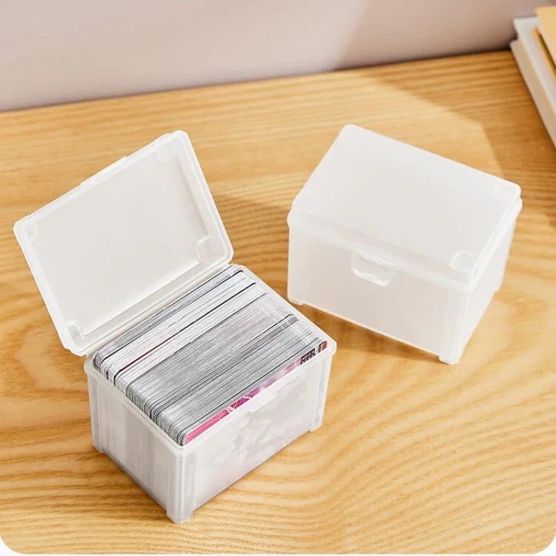 

1PCS Card Holder Transparent Idol Kpop Albumes Photo Storage Photocards Small Card Collection Organizer Box Case Container