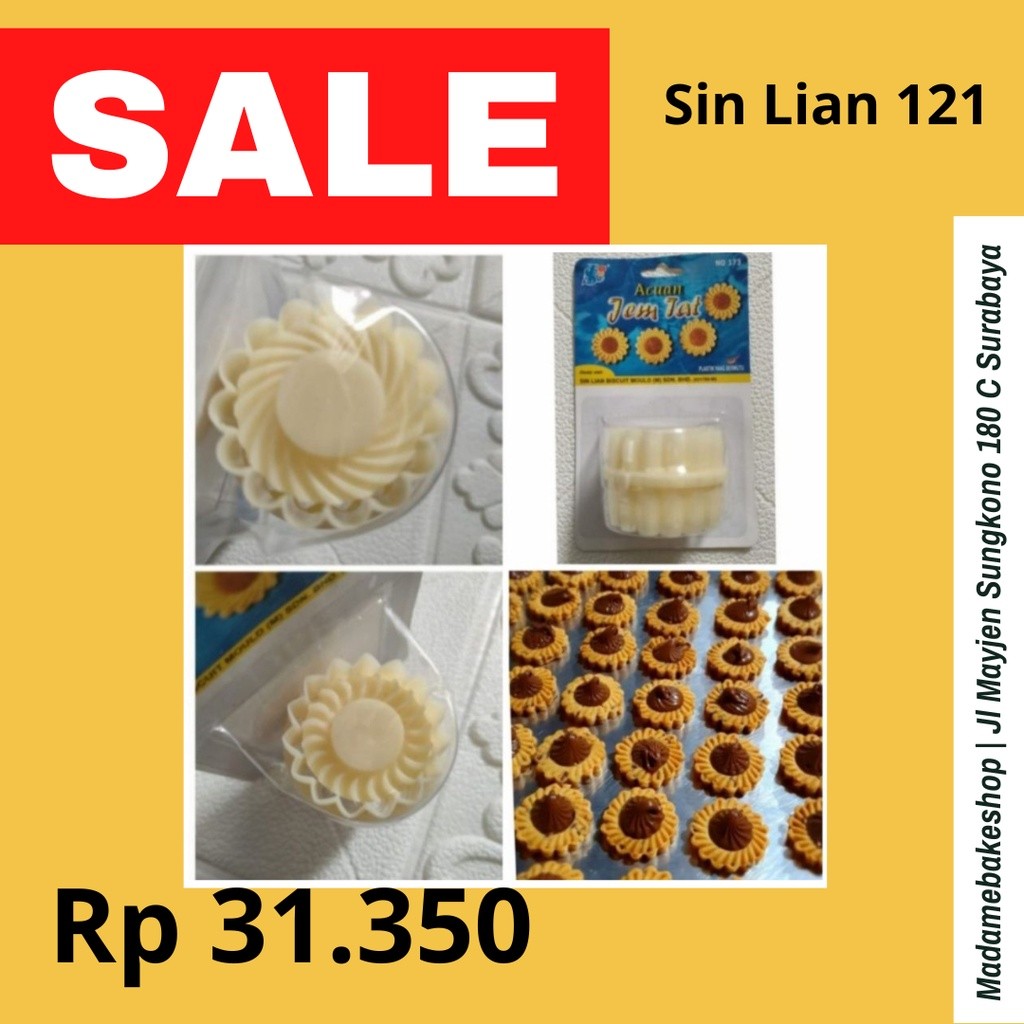 

Sin lian Cetakan Nastar No 121 / No 172 cetakan kue kering / cetaan cookies acuan / Madame Packaging
