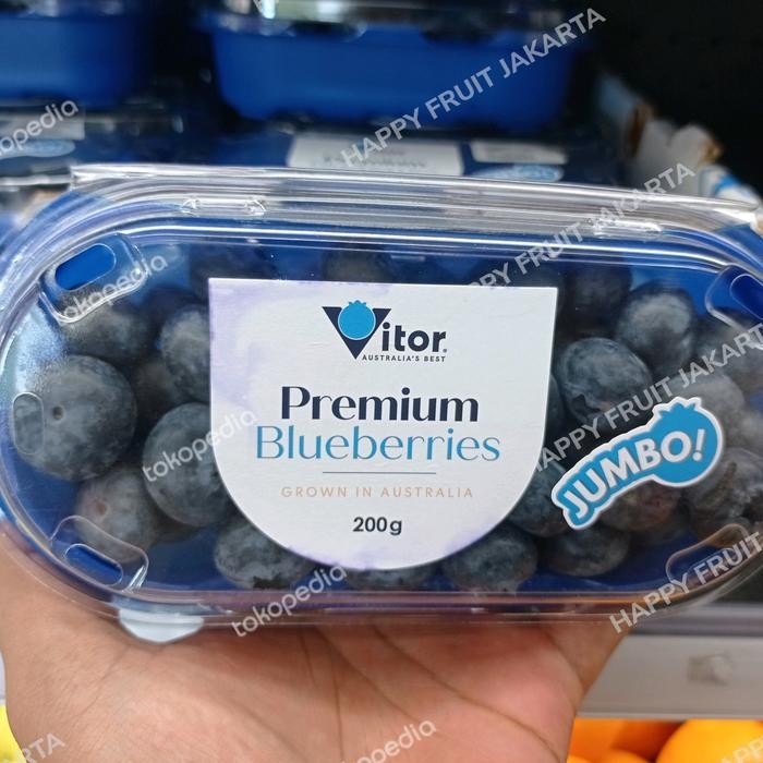 

Blueberry import Australia super jumbo 200 gram / pack