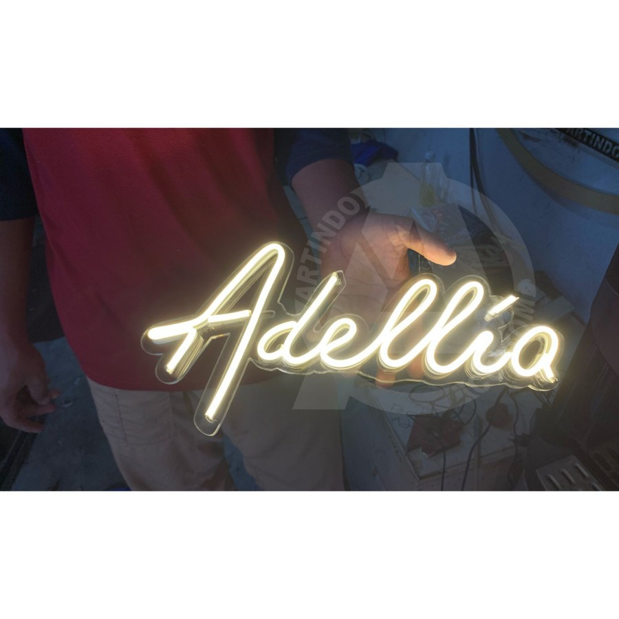 MAILAAN NEON FLEX LED PAPAN NAMA LAMPU LOGO CUSTOM MEWAH HIASAN DINDING