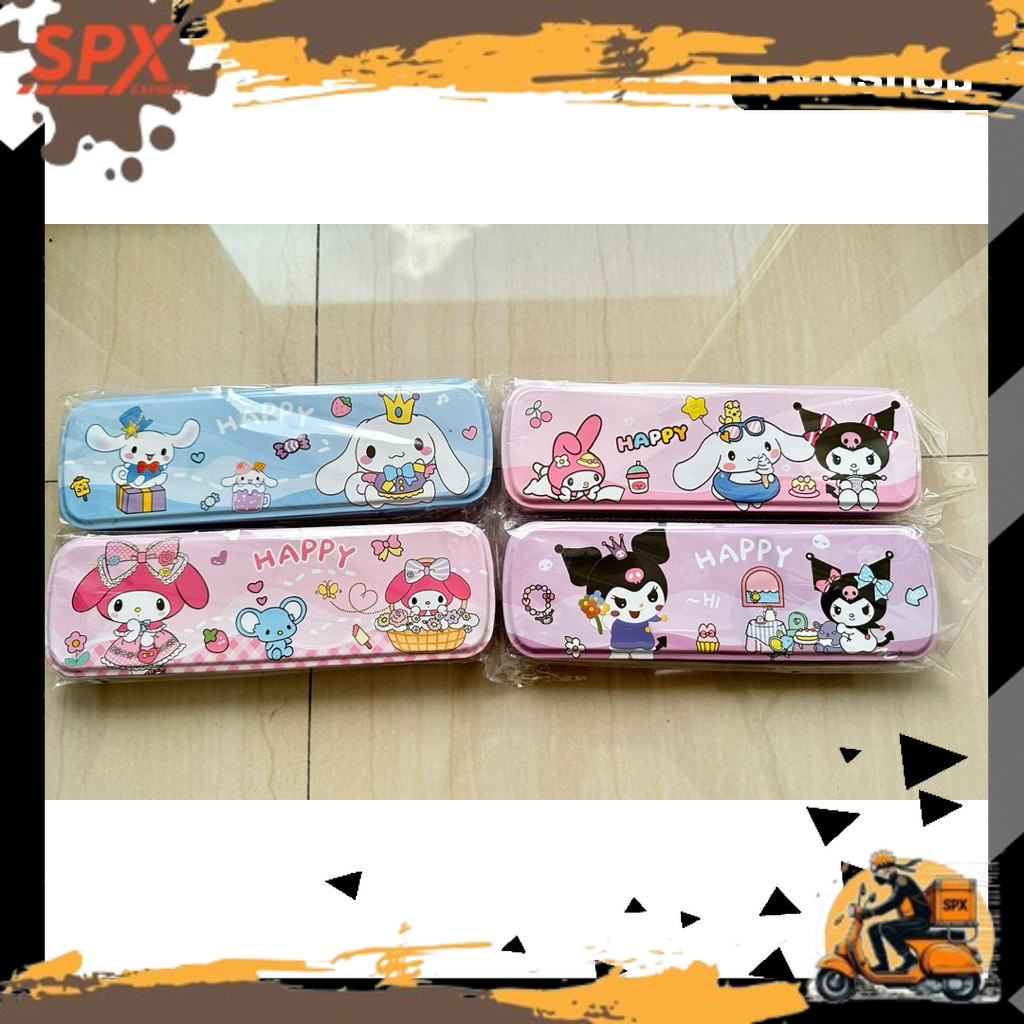 

TRENDY CUTE V!RAL TIN PENCIL CASE Tempat Pensil Kaleng Karakter Lucu Cinnamoroll Kuromi My Melody - Kotak Pensil Anak Sekolah Happy Cute EVN