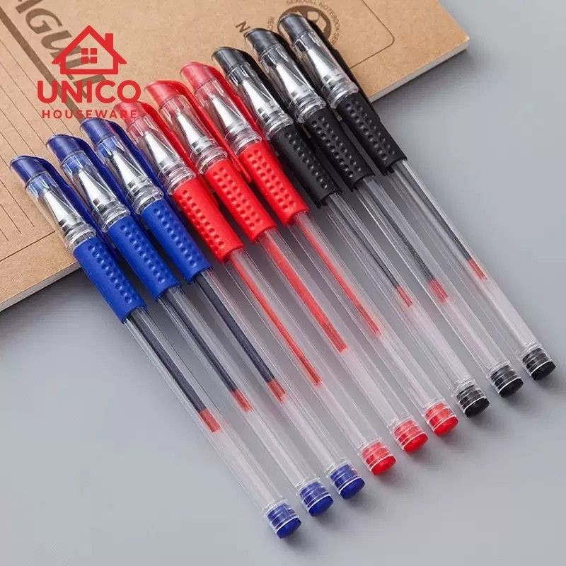 

UNICO Pena Gel 0.5mm Standard Pulpen Gel Standard Bolpoin Cair Alat Tulis Sekolah Bolpen Warna Hitam Biru Merah Pulpen Tinta Cair Alat Tulis