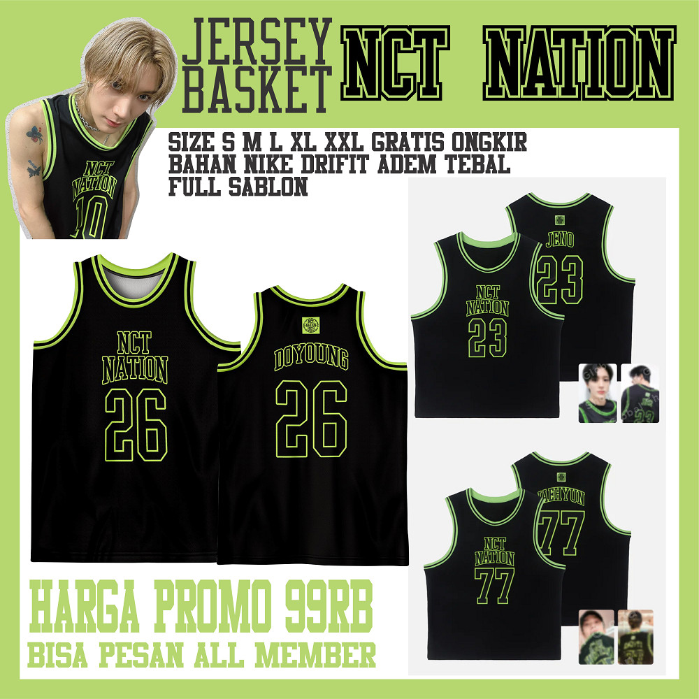 HAFERAMES  JERSEY BASKET NCT NATION JERSEY NCT NATION BASKETBALL UNIFORM SET JERSEY BASKETBALL NCT J