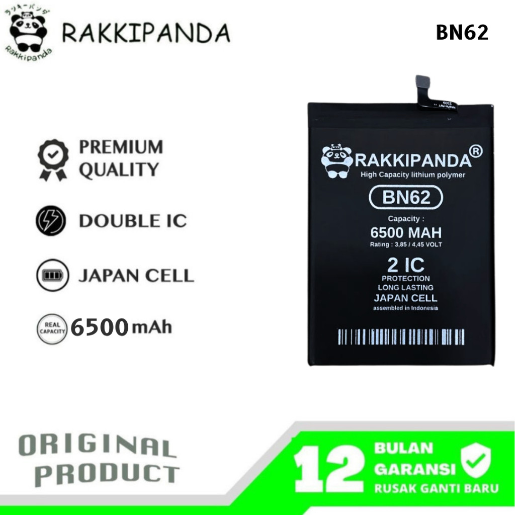 RakkiPanda - BN62 Redmi 9T / Poco M3 Batre Batrai Baterai