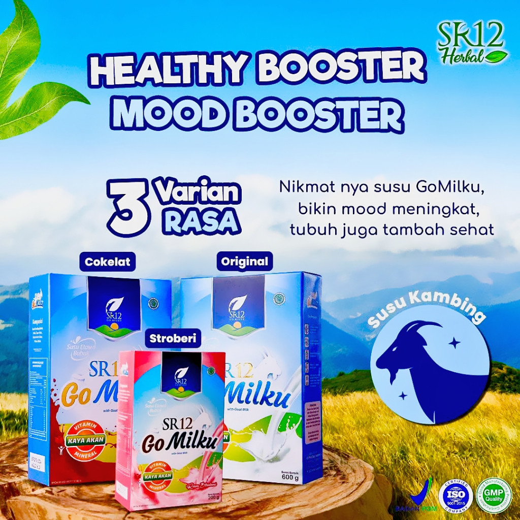 

ASLI 100% SUSU GO MILKU SR12 SUSU KAMBING ETAWA BUBUK ALL VARIAN