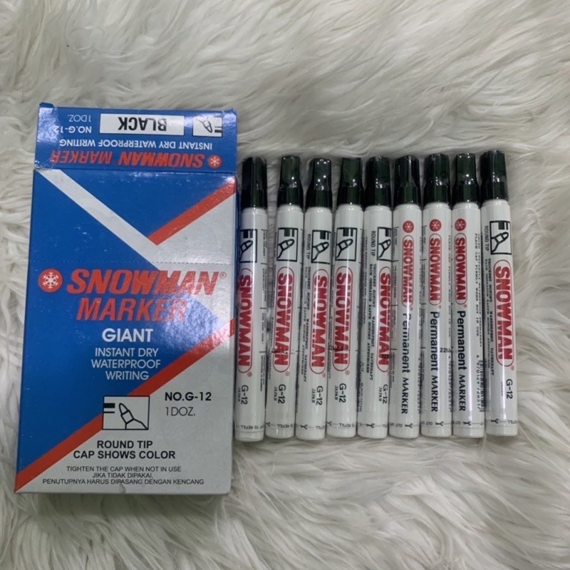 

Spidol Snowman Marker Permanent dan Whiteboard