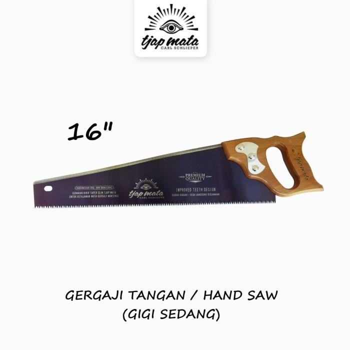 Gergaji Tangan / Kayu / Hand Saw 16 " GG Ordinary Original TJAP MATA / CAP MATA