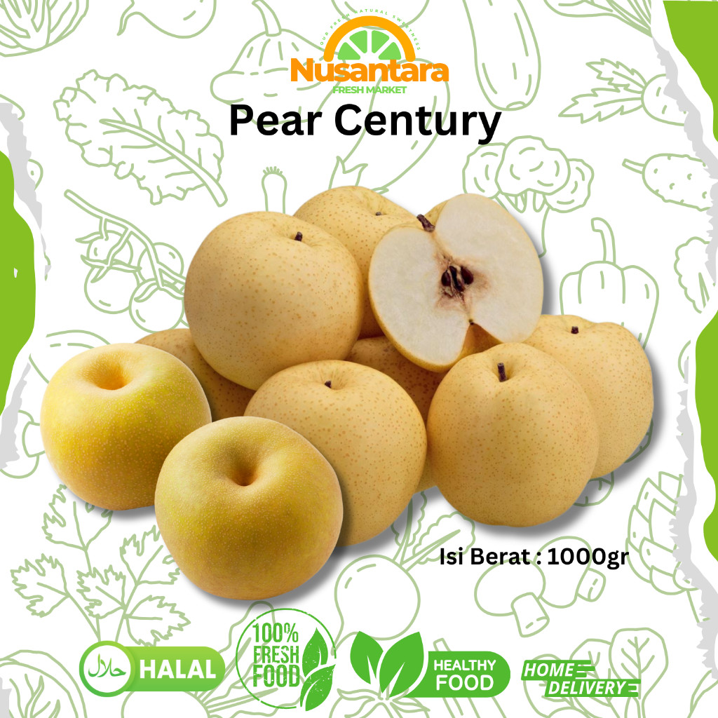 

Pear Century Pir Century Impor 1 kg - Buah Segar & Sehat Berkualitas Premium