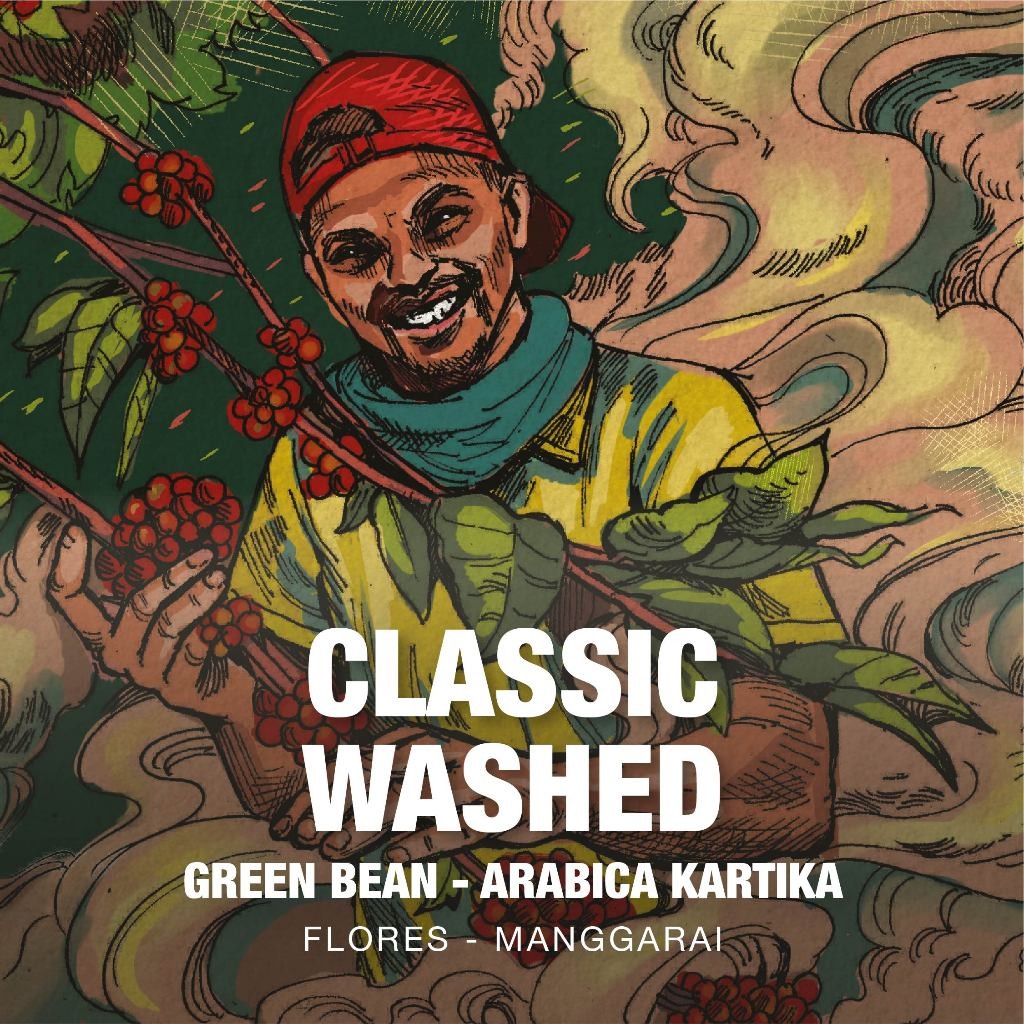 

Green Bean Arabica Classic Washed – Biji Kopi Mentah Flores Manggarai 1kg