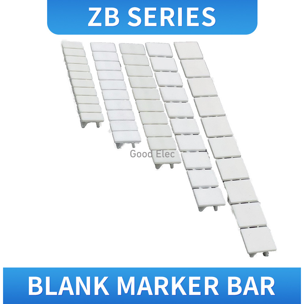 

100PCS ZB4/ZB5/ZB6/ZB8/ZB10/ZB12 UK3N UKK3 USLKG3 Blank Din Rail Terminal Blocks Maker Strips Label