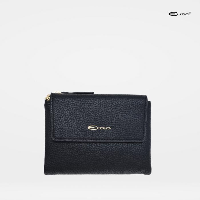 ORIGINAL Dompet Wanita Emsio by Elizabeth Dompet Lipat 0750-1502 - Black