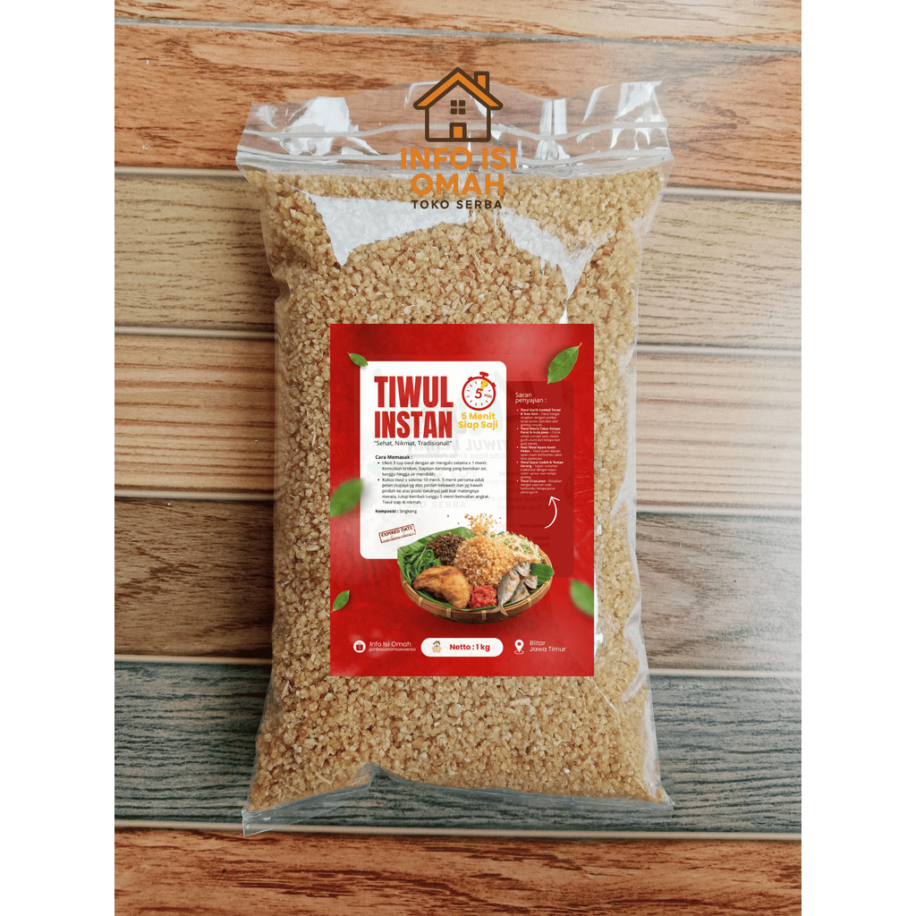 

1kg Tiwul Singkong Tawar / Manis, Sego Thiwul khas Blitar