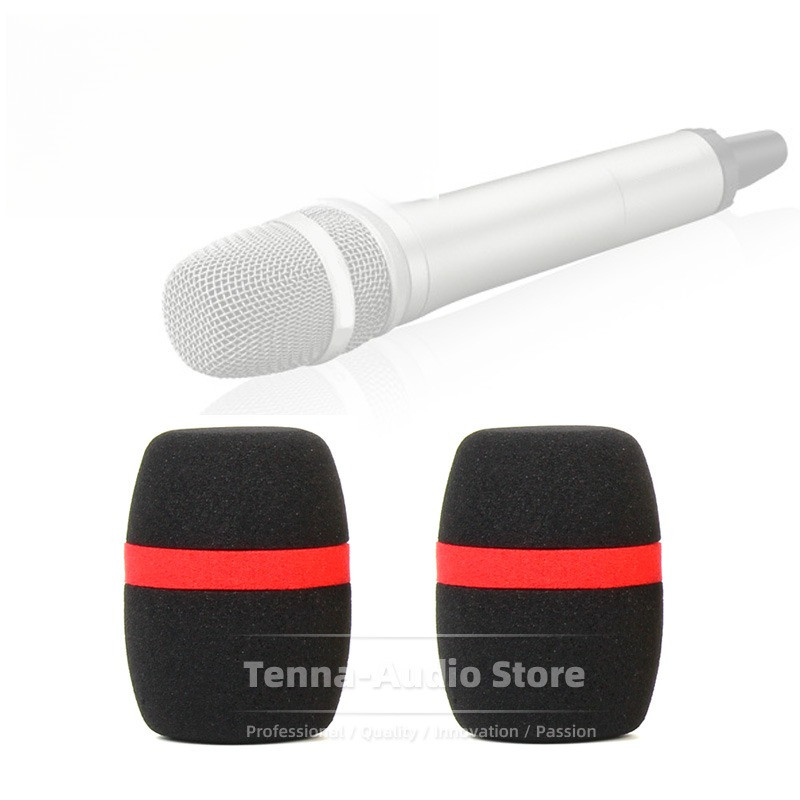 2PCS Anti Pop Filter Windshield Microphone Sponge Cover Foam For SENNHEISER SKM 100 300 500 MZW 1 SK