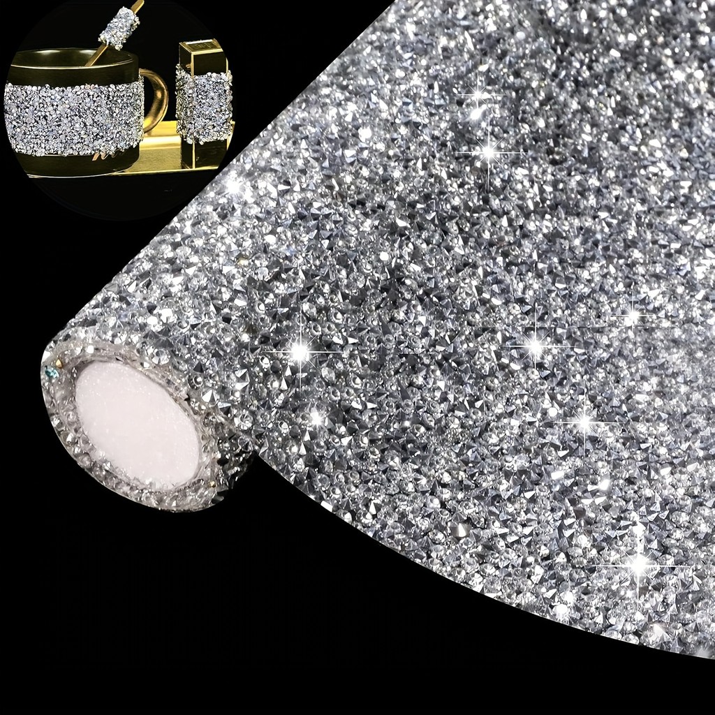 

1pcs 24*20cm Self Adhesive Crystal Rhinestone Sticker Sparkling DIY Clothing Accessories Arts Crafts Decoration Stickers