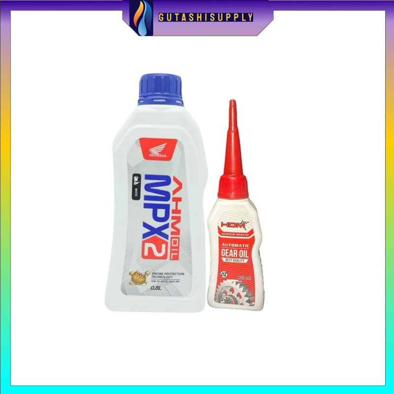 Oli mpx2 mpx 2 800ml set oli gardan gear HDM 120ml oli mpx2 matic oli mesin motor matic honda mpx2 m