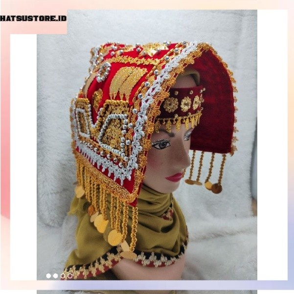 Tuguk mantor penganten pengantin manten majeu Lampung tutup kepala  maduaro muli mulei Lampung