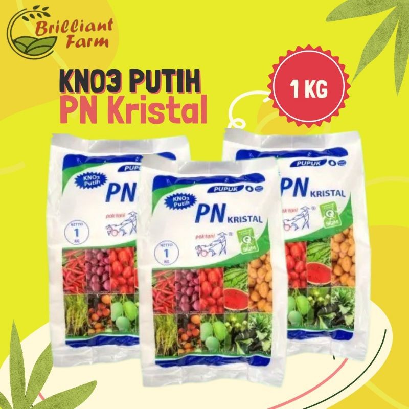 Pupuk PN Kristal KNO3 putih Pak Tani kemasan original pabrik @1kg