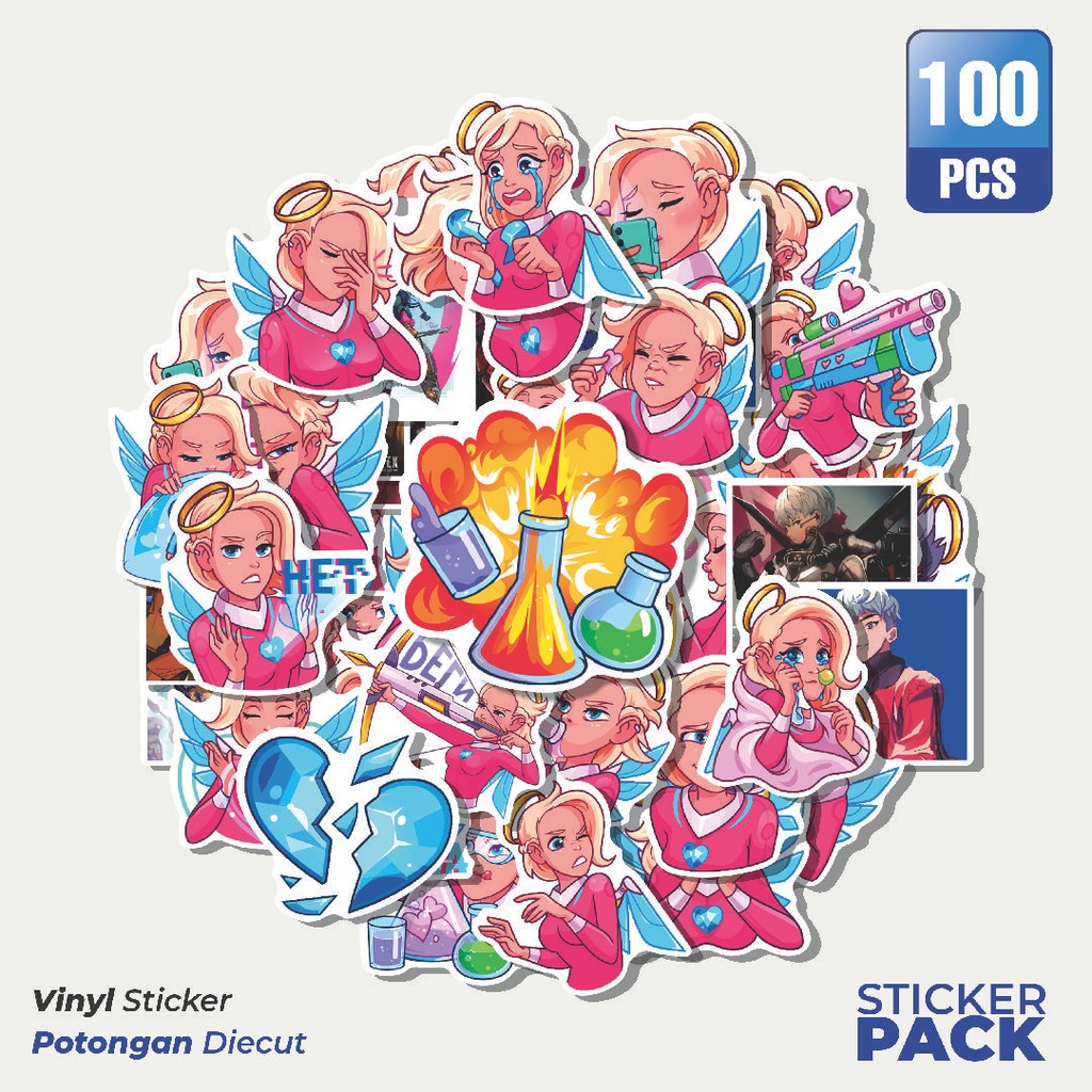 

MURAH 100 PCS Stiker AURORA'S Waterproof Aesthetic- Untuk Laptop, Motor, dan Helm - Paper Stationery Pack