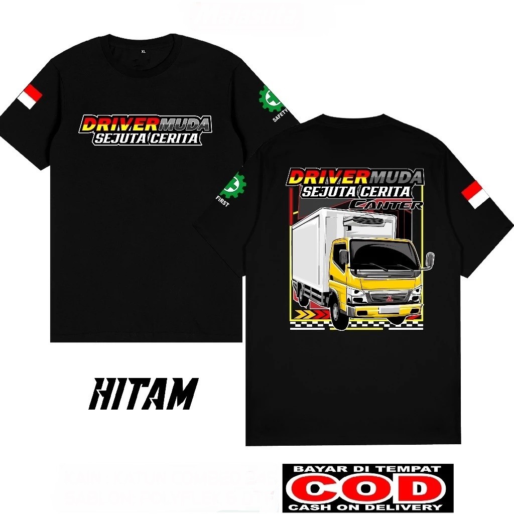 Kaos DRIVER MUDA CANTER BOX- kaos Distro motif kata DRIVER MUDA CANTER BOX- Tshirt Pria Wanita
