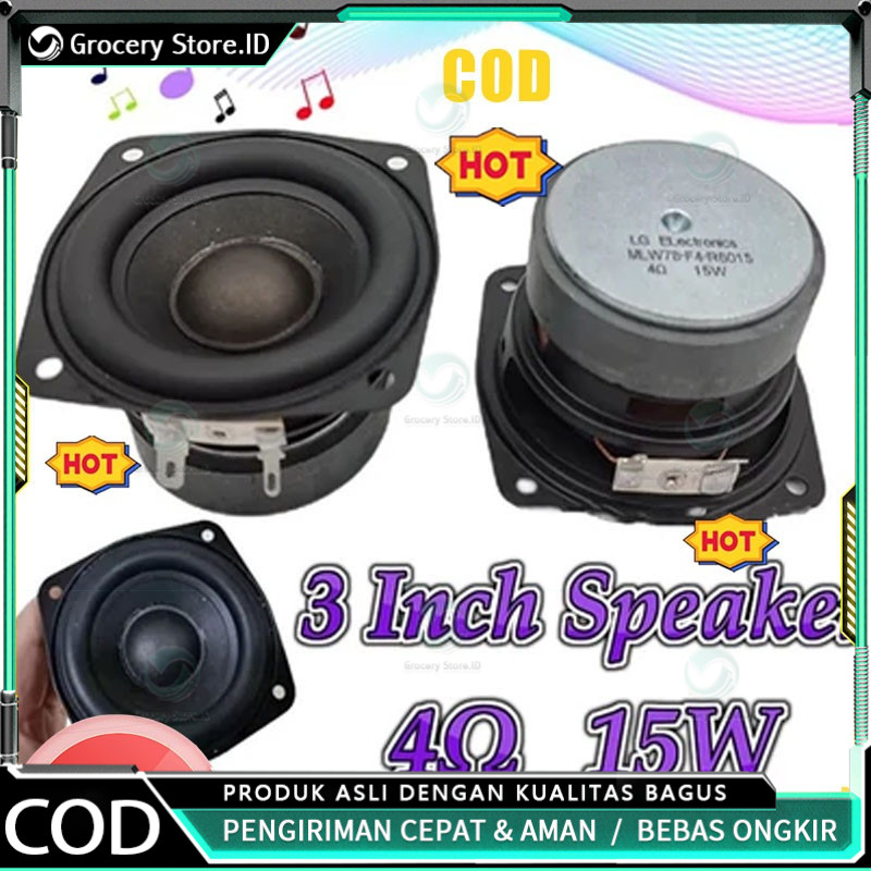 Mini speaker tweeter Mini subwoofer speaker 3 inch 4ohm 15w Speaker 3 inch 4 ohm 15 watt fullrange h