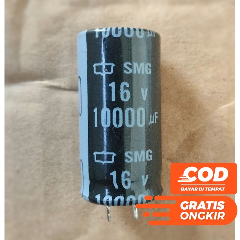 ELCO ELKO CAPASITOR 10.000 UF 16 VOLT 10000UF 16V