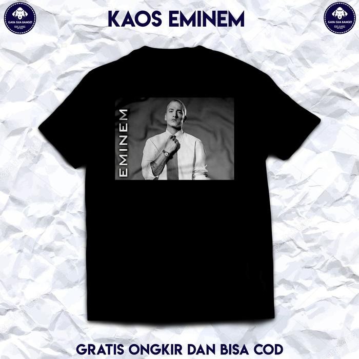 (COD) Kaos Eminem. T Shirt Musik Hip Hop Eminem Original. - S